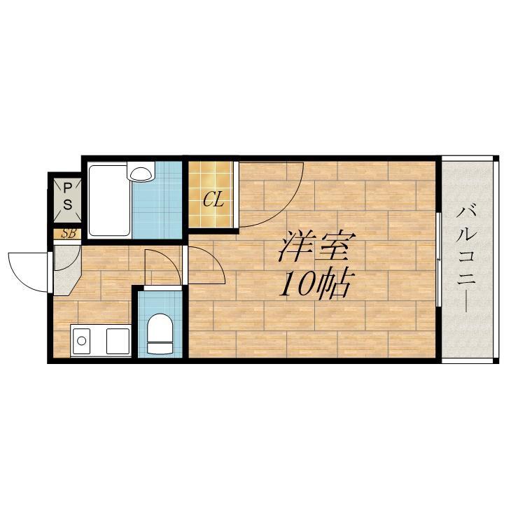 朝日が丘町の完工年月(1997年2月)築の賃貸マンションの間取り