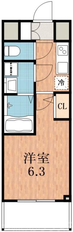 長居東の完工年月(2024年12月)築の賃貸マンションの間取り