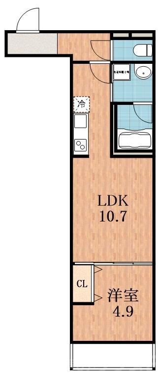 長吉長原の完工年月(2022年2月)築の賃貸アパートの間取り