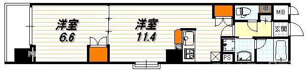 ベラジオ四条烏丸Ⅲの間取り