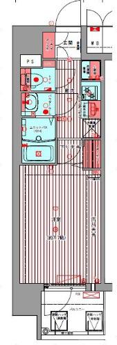 上新庄の完工年月（2025年4月）築の賃貸マンションの間取り