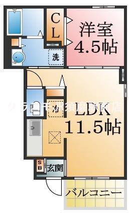 パルファン南落合02の間取り