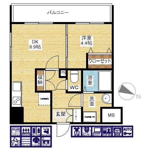 CREST TAPP新大阪の間取り
