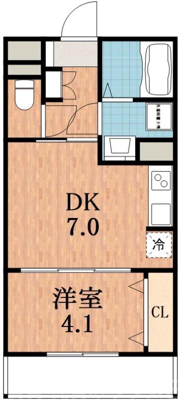 住道矢田の完工年月(2025年3月)築の賃貸マンションの間取り