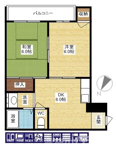 コンフォート石田の間取り