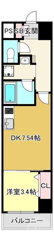 南金田の完工年月(2025年3月)築の賃貸マンションの間取り