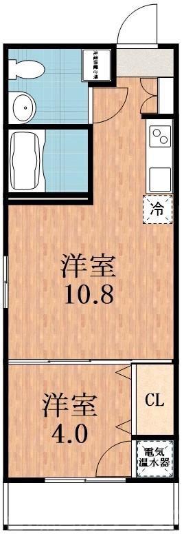 林寺の完工年月(2016年7月)築の賃貸アパートの間取り