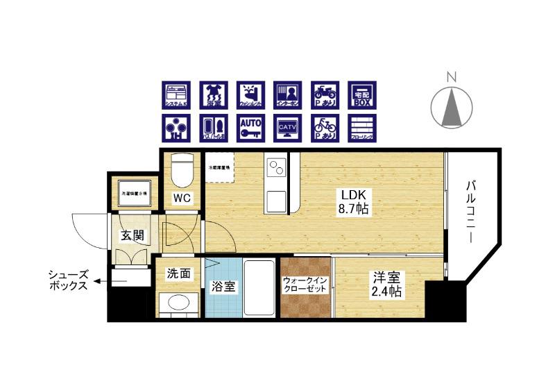 セレニテ新大阪グランデ ミリューの間取り