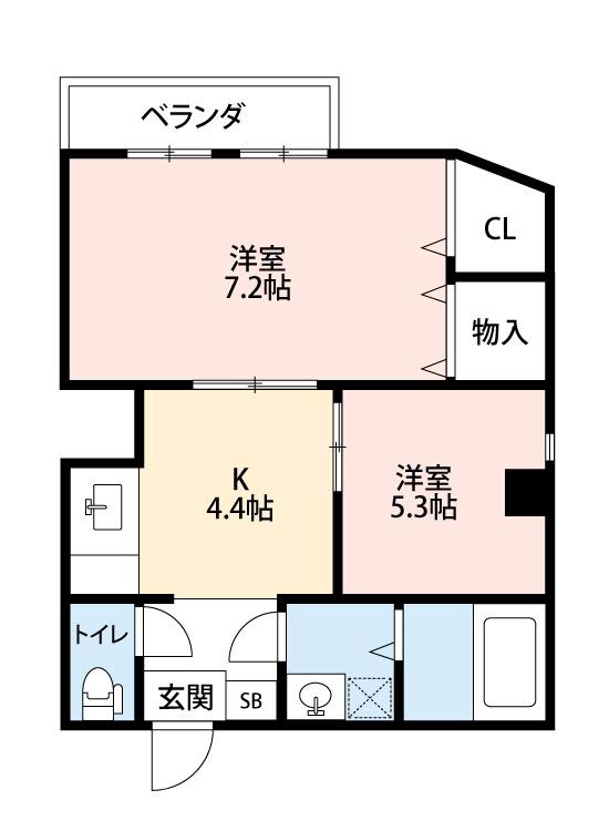 福田マンションの間取り