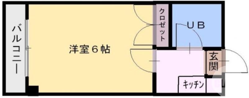白鷺町の完工年月(1991年3月)築の賃貸マンションの間取り