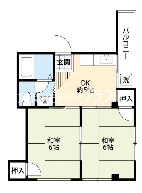 滝ハイツの間取り