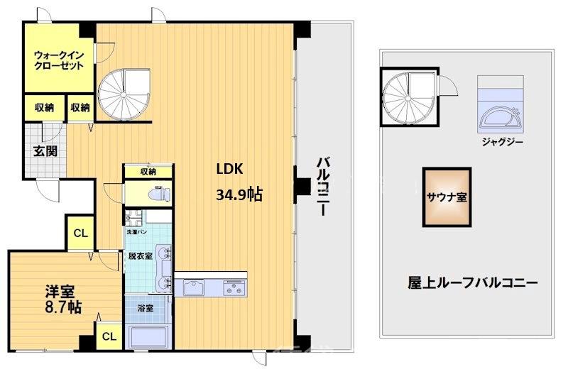 attrice太秦天神川(アトリーチェ太秦天神川)の間取り