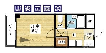 ローレルハイツウエハラの間取り