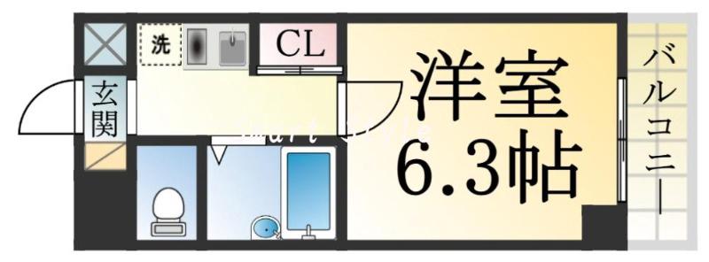 サンライズ長田の間取り