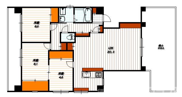 シルエラ御所南の間取り
