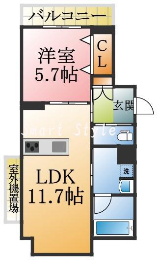 Avenir旭ヶ丘の間取り