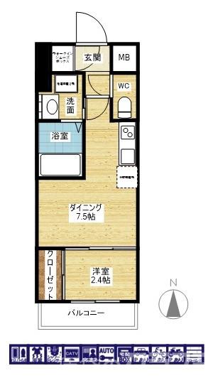 コンフォリア新大阪宮原Qの間取り