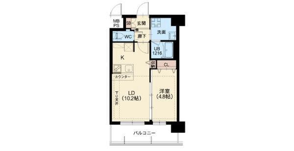 天王の完工年月(2025年3月)築の賃貸マンションの間取り