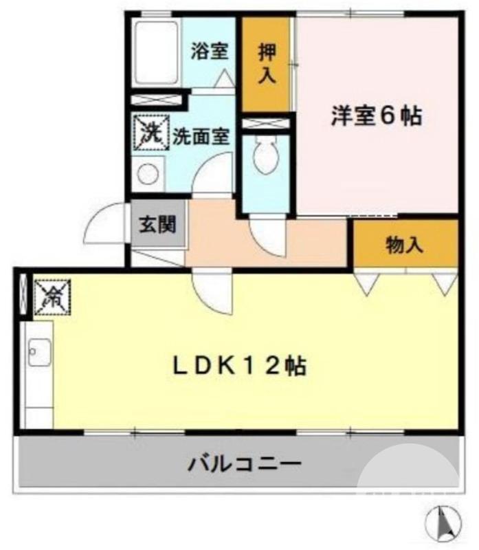 百舌鳥陵南町の完工年月（1999年10月）築の賃貸アパートの間取り