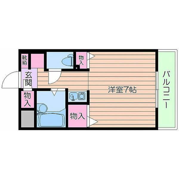 千里山西の完工年月(1999年2月)築の賃貸マンションの間取り