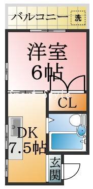 大田町の完工年月(1992年10月)築の賃貸マンションの間取り