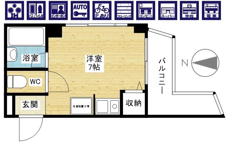 リブハウスハラの間取り