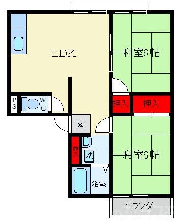 ハイツ昴の間取り