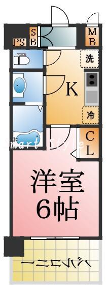 プレサンス神戸長田マリエントの間取り