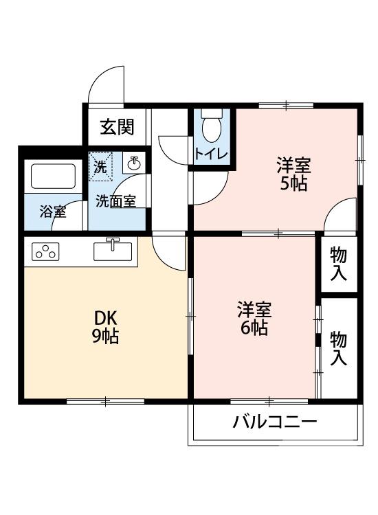 奥本町の完工年月(1994年4月)築の賃貸マンションの間取り