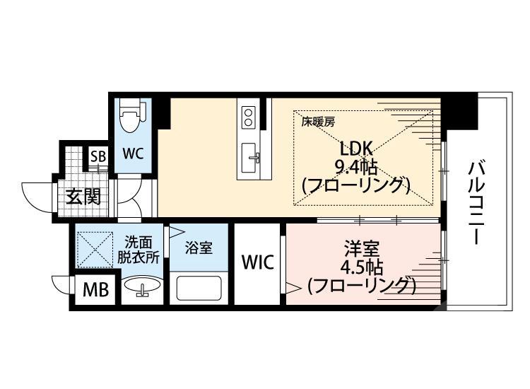 垂水町の完工年月(2015年7月)築の賃貸マンションの間取り