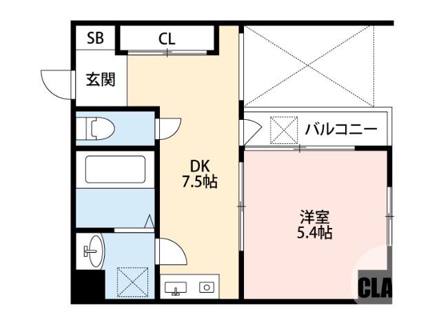中百舌鳥町の完工年月(2003年4月)築の賃貸マンションの間取り