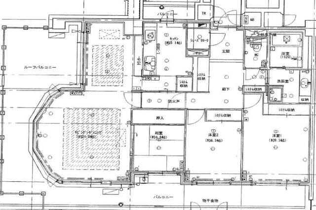 山田東の完工年月(2003年12月)築の賃貸マンションの間取り