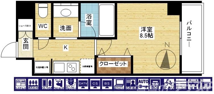ブロード塚本駅前レジデンスの間取り