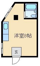 香里南之町の完工年月(1973年10月)築の賃貸マンションの間取り