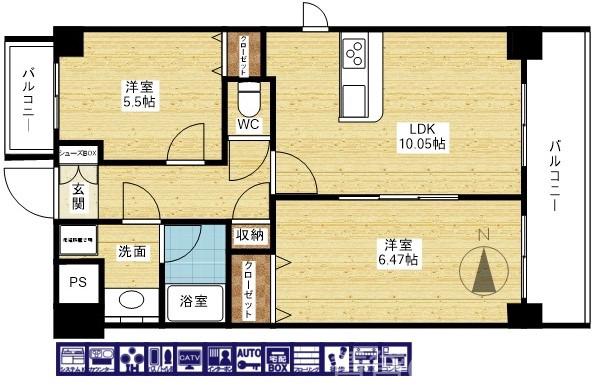 東明マンション壱番館の間取り