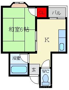 羊燈館メゾン香里園緑町の間取り