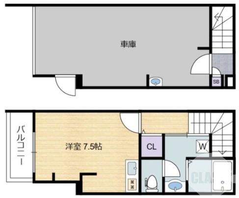 日置荘西町の完工年月(2025年4月)築の賃貸一戸建ての間取り