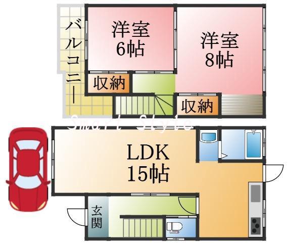 高丸1丁目7-7戸建の間取り