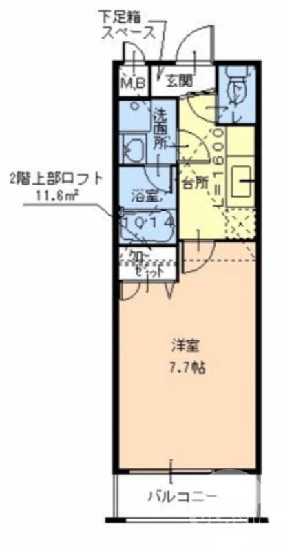 日置荘西町の完工年月(2008年9月)築の賃貸アパートの間取り