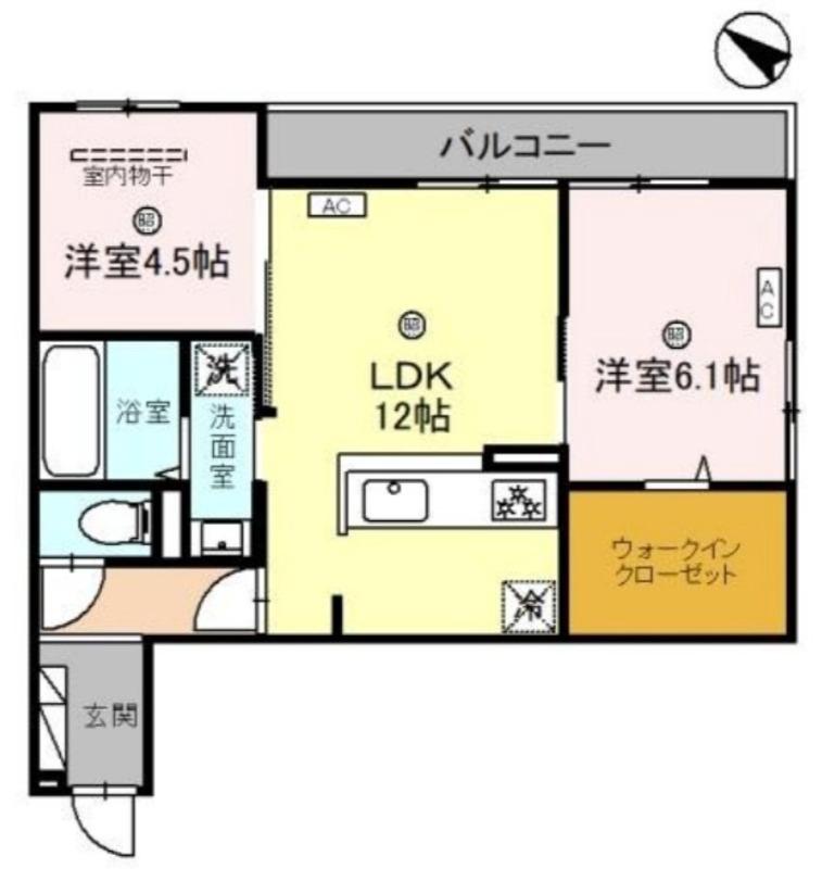 八田南之町の完工年月(2025年8月)築の賃貸アパートの間取り