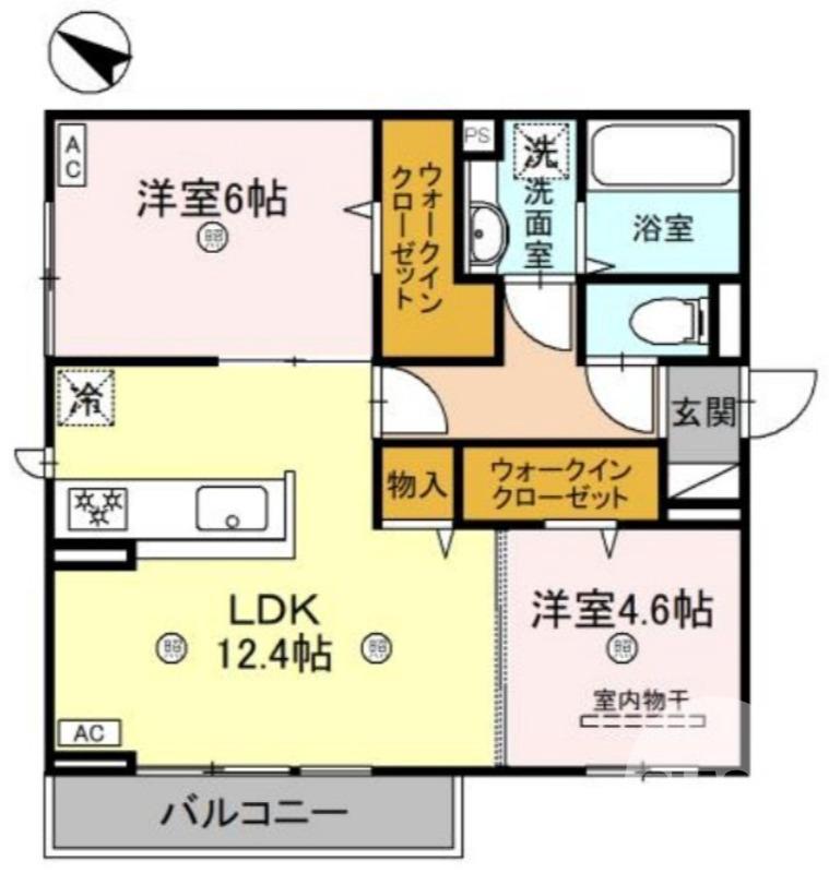 八田南之町の完工年月(2025年8月)築の賃貸アパートの間取り