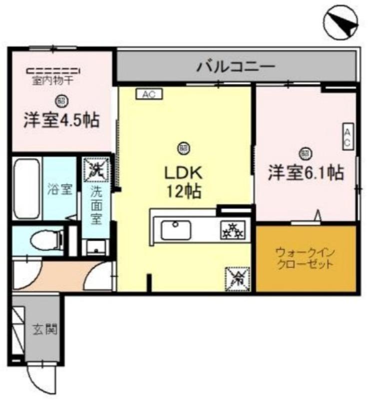 八田南之町の完工年月(2025年8月)築の賃貸アパートの間取り