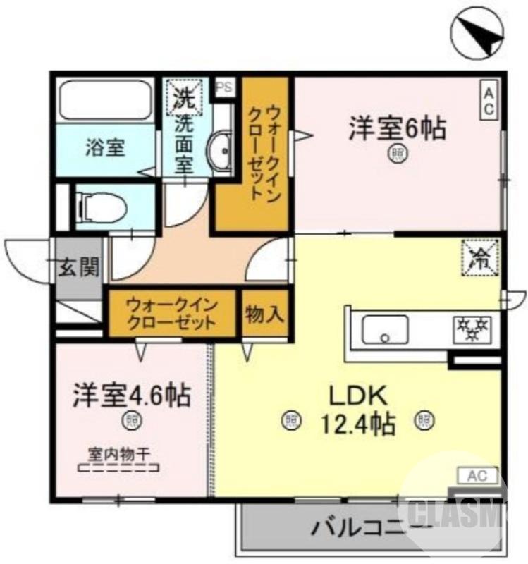 八田南之町の完工年月(2025年8月)築の賃貸アパートの間取り