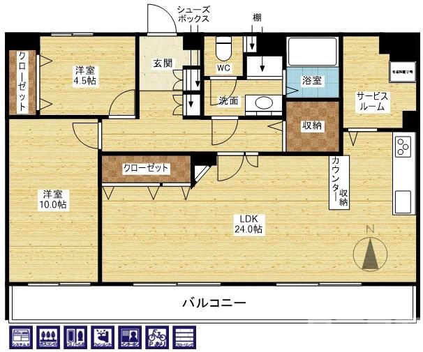 マンションサルナートの間取り