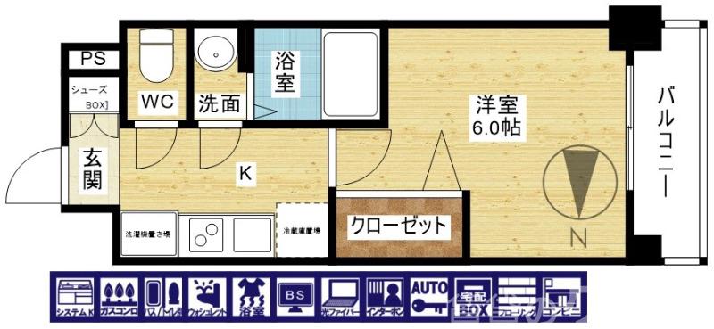 プレサンス東三国エンブレイスの間取り