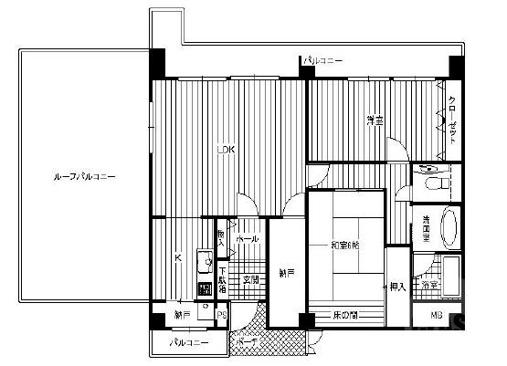 南正雀の完工年月(1995年2月)築の賃貸マンションの間取り
