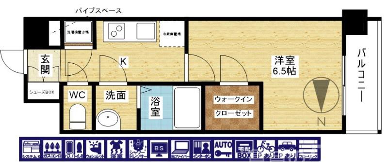 ファーストフィオーレ塚本リベルテの間取り