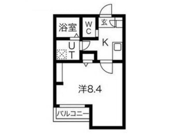 新在家町東の完工年月(2021年5月)築の賃貸マンションの間取り