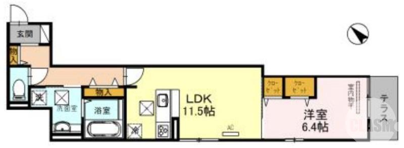 南半町東の完工年月(2022年9月)築の賃貸アパートの間取り