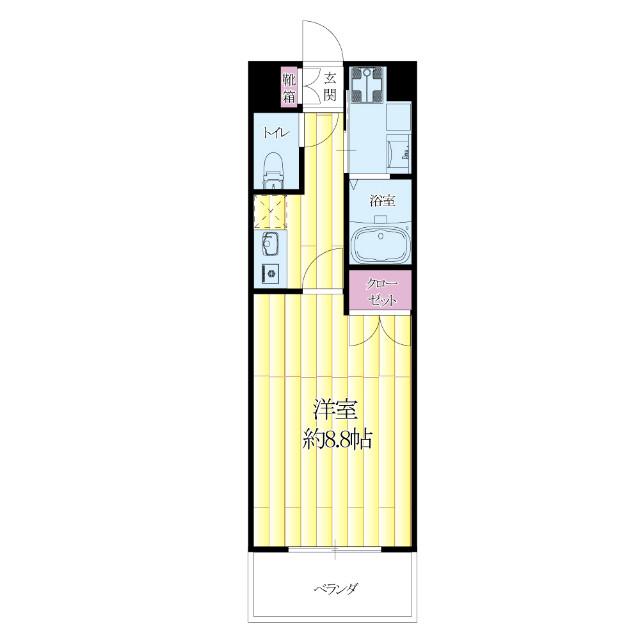 岸部南の完工年月(2004年1月)築の賃貸マンションの間取り